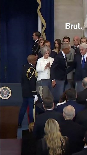 Obama Arrives at Trump's Inauguration
