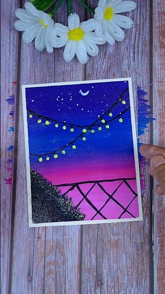 Easy Acrylic Painting For Beginners | Creative Drawing and Paintings Idea 🖌️