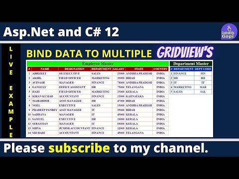 🚀 How to Bind Multiple GridViews Using DataSet in ASP.NET C# | Step-by-Step Guide