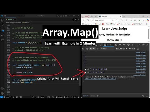 Map Array Method in JavaScript | How to Use the Map() Function | JavaScript Array Methods Tutorial