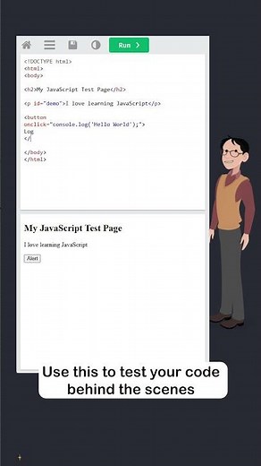 JavaScript Output - Part 4 - console.log() - #w3schools #javascript #programming