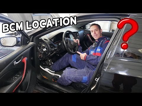 DODGE DART BCM MODULE LOCATION REPLACEMENT. BODY CONTROL MODULE