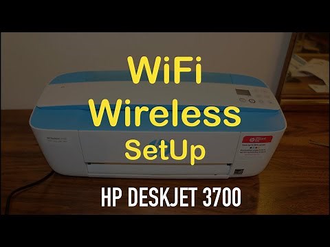 How To Do WiFi SetUp of HP Deskjet 3700 Series All-In-One Printer !!