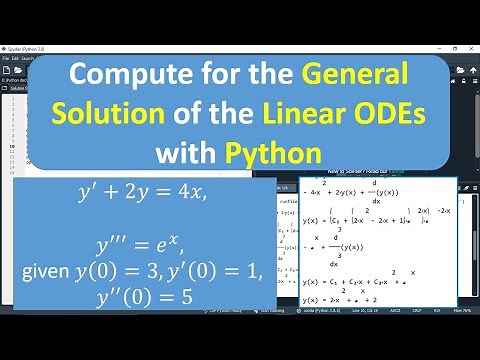How to Solve First and Higher Order IVP Linear ODEs with Python