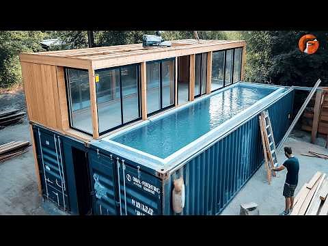 Man Builds Amazing Container House on Island | Start to Finish DIY Build by ‪@Fabricatusueno‬