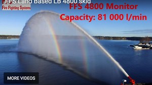 New firefighting water cannon said to produce up to 81000 liters/minute