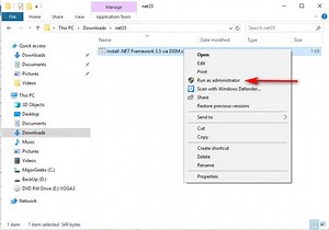 Install the Microsoft .NET Framework 3.5 Offline in Windows 10
