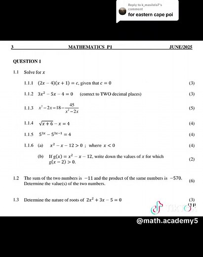 Grade 12 Mathematics June Exam Preparation Tips