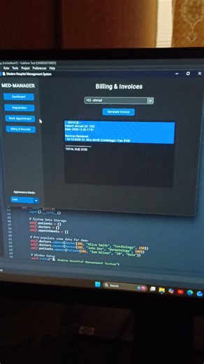 Web Development | Ai | Hospital management system using python. Source code link in bio. visit our website www.inprogrammer.com Dm us for App development... | Instagram