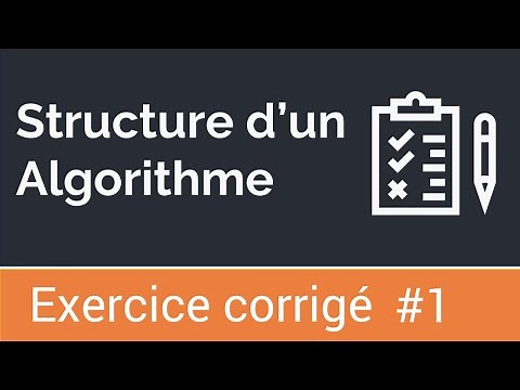 Corrected exercise #1: The structure of an algorithm