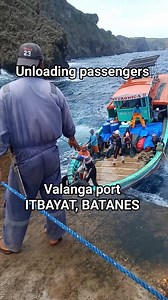 Batanes itbayat port unloading passengers | Valanga Dockside