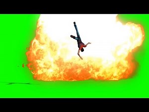 Green Screen Action Movie Man Run Explosion - Footage PixelBoom