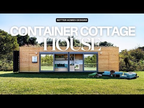 CONTAINER COTTAGE HOUSE DESIGN IDEAS | BEST SHIPPING CONTAINER CABIN HOMES FOR ECO-FRIENDLY LIVING