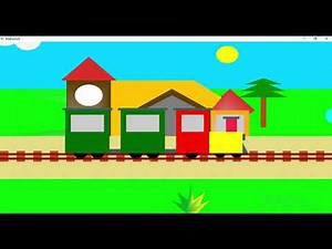 Moving Train & Bird | Computer Graphics Project using OpenGL C++ Simple Demo Mini Animation Tutorial