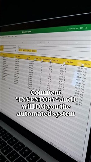 This Excel Inventory Template Runs Itself #excel #inventory