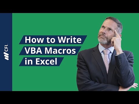 How to Write VBA Macros in Excel