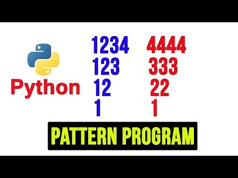 Python Pattern Programs - Printing Numbers in Right Triangle Shape