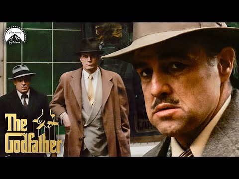 The Godfather | Don Corleone Gets Shot (Full Scene) ft. Marlon Brando & Al Pacino | Paramount Movies