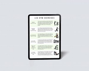 Gym Workout Guide Printables | 5 Workout Exercise Charts for Each Muscle Group | Strength & Fitness Planner | Instant Download | Gym Guide - Etsy