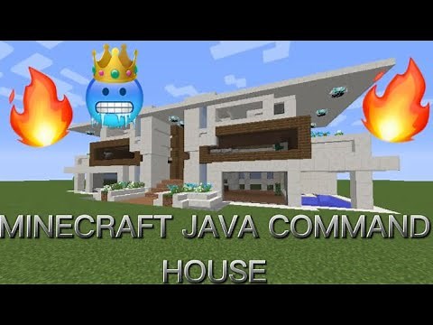 Minecraft Java command block house tutorial