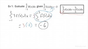 How to Calculate a Definite Integral of a Constant Times a Function | Calculus | Study.com