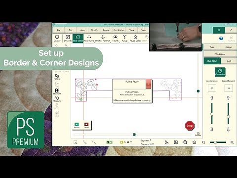Set up a Border and Corner Design in Pro-Stitcher