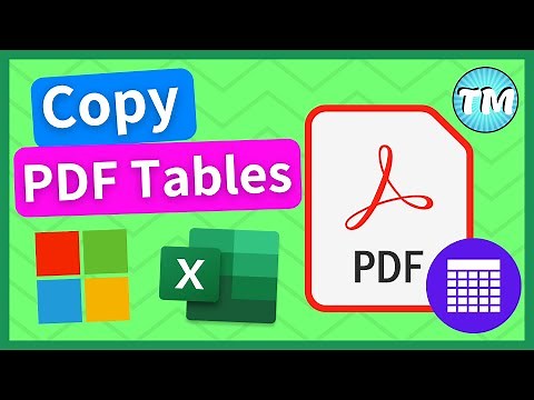 How to Copy a Table from PDF to Excel | Extract Data to Edit