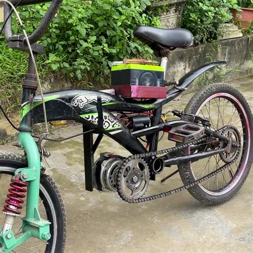 This 500W washing machine motor conversion transforms a bicycle into an e bike! #creativity #welding #transformation #bicycle #homemade | Delta Gaming