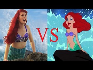 Part of your World - Little Mermaid - Cartoon vs. Real Life!