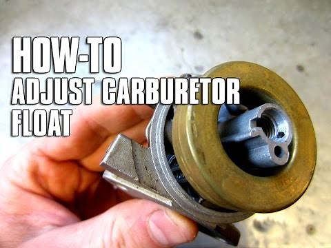 HOW-TO Adjust Carburetor Float Height