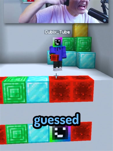 Mixing Normal Blocks with Cubix's Face in Minecraft