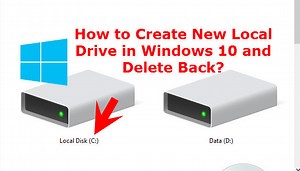 Create New Local Drive in Windows 10 and Delete it Back - wikigain