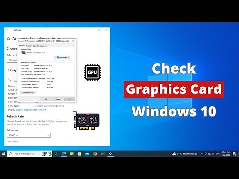 How to Check Graphics Card in Windows 10