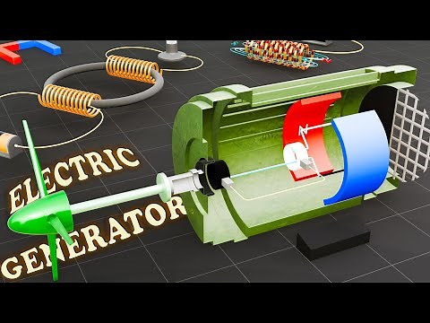 How does an Electric Generator work? AC/DC Generator