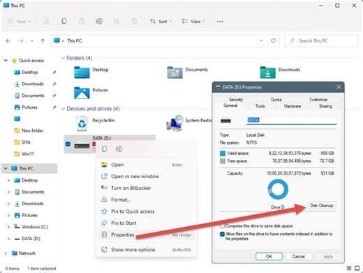How to use Disk Cleanup Tool in Windows 11 to delete Junk and Temporary Files
