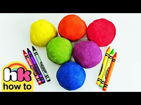How to Make Play Doh from Crayons | Easy DIY Clay Art for Kids | Hooplakidz HowTo