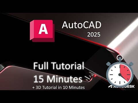 AutoCAD 2025 - FULL Tutorial in 30 Minutes For BEGINNERS