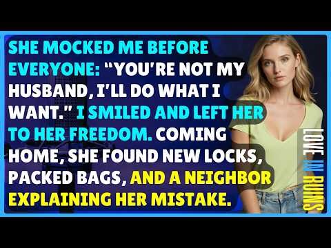 She Dismissed Me Before a Crowd — The Moment She Returned Home, Reality Greeted Her First