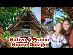 Native A Frame house design with outside bathroom |DIY building houses Philippines 🇵🇭