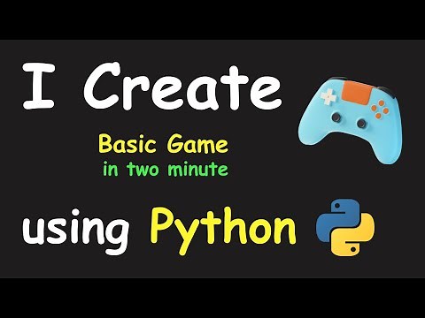 I CREATE BASIC GAME IN 2 MIN USING PYTHON & LEARN PYGAME PYTHON