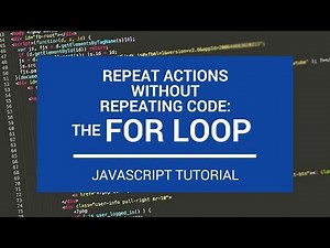 JavaScript Tutorial: For Loop Basics
