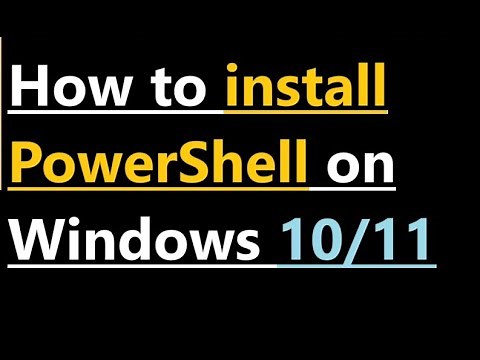 How to install PowerShell on Windows 11