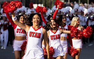 Utah Cheerleader With The Energy Of A Thousand Suns Goes Viral During Rose Bowl