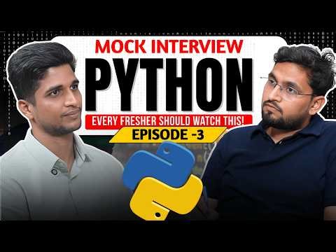 Python Mock Interview | How to Crack Python Interviews | Interview Tips for Freshers | Ethans #job