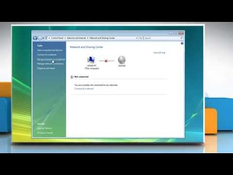 Windows® Vista: How to connect to the Internet?