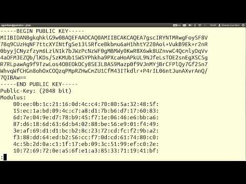 RSA Key Generation, Signatures and Encryption using OpenSSL