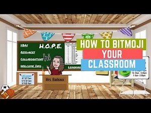 How to make your own Bitmoji Classroom with Google Slides.