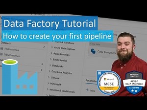 Data Factory Tutorial - How to create your first pipeline