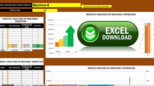 Production analyses and calculation with MS EXCEL (ready spreadsheet)