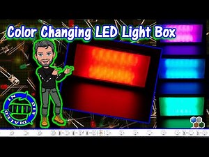 DIY LED Light Box - Color Changing Display tutorial